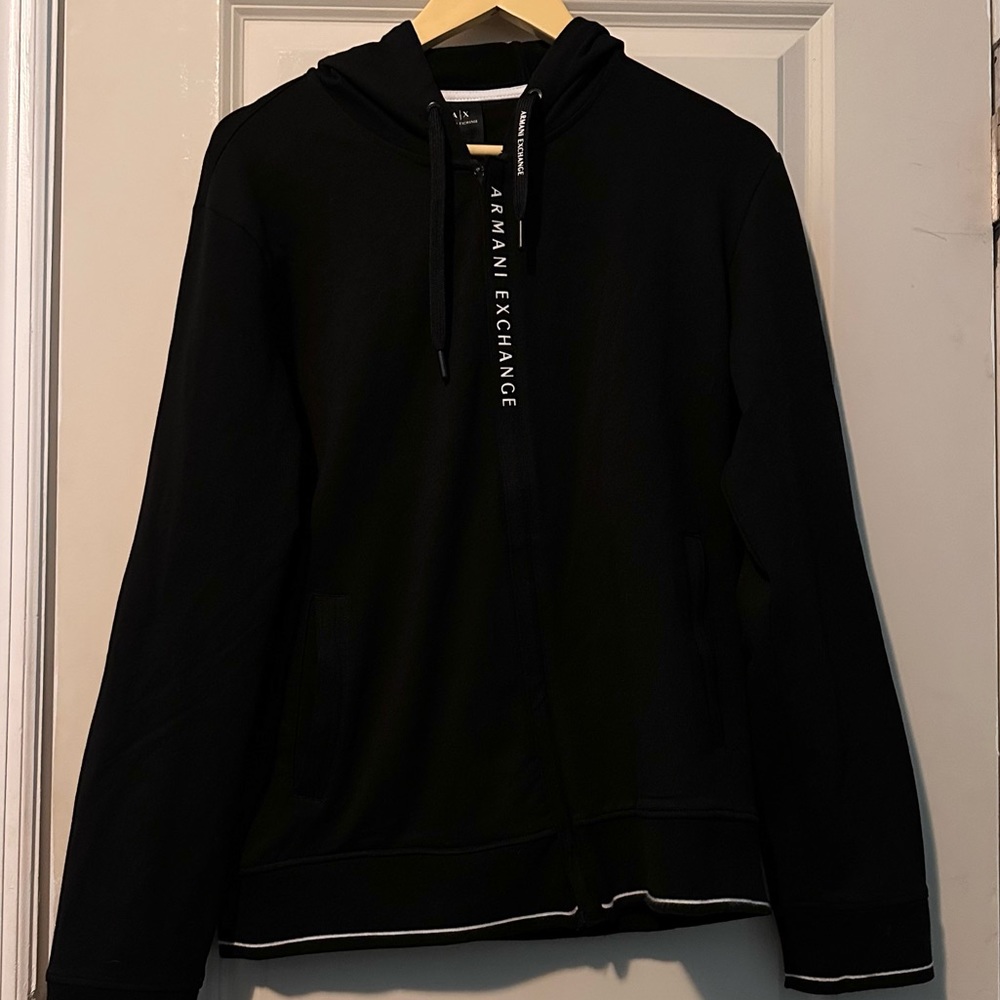 ⭐️Armani Exchange Organic Cotton Blend Zip Up Hoodie⭐️